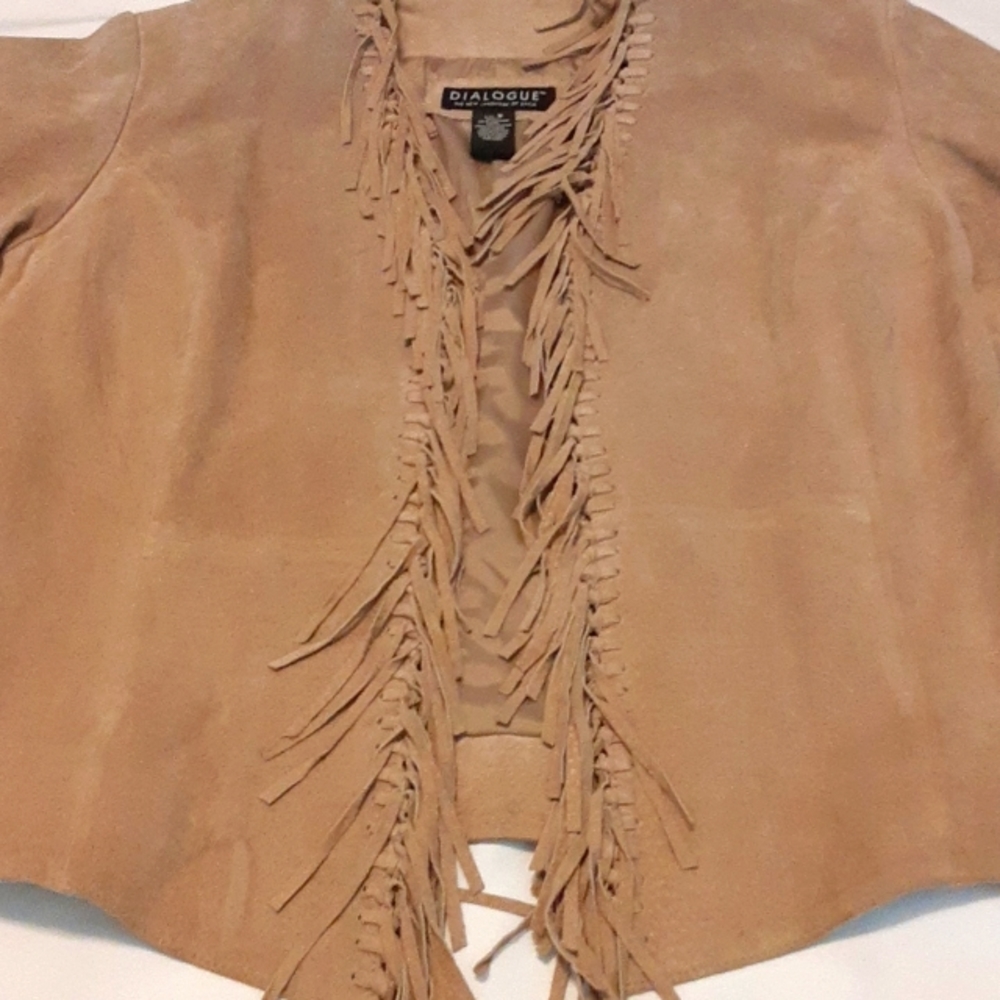 Dialogue Leather Jacket Size Small - image 1